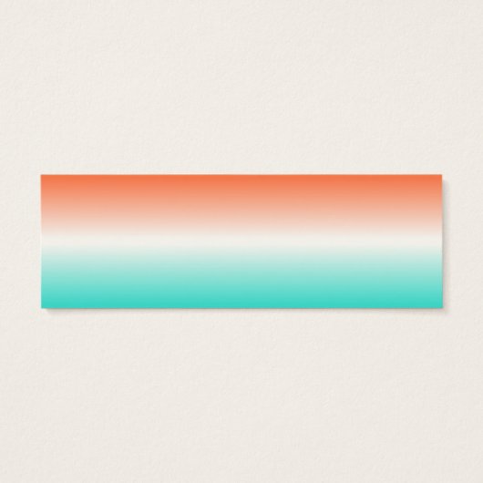 Coral White Turquoise Ombre (Back)