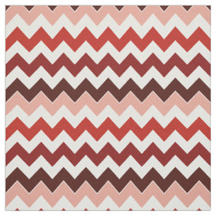 coral zigzag chevron pattern fabric