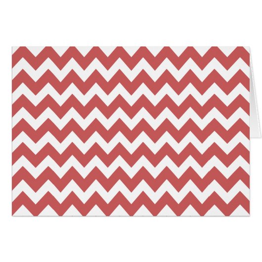Coral Zigzag Chevron Stripes Cards (Front Horizontal)
