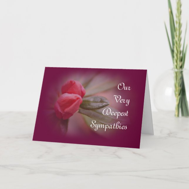 coralazaleabuds-burg-customize any occasion thank you card (Front)