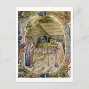 Corale / Graduale no.5  Historiated initial 'P' de Postcard