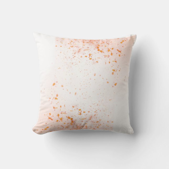 Corale Throw Pillow Design White Background  (Front)