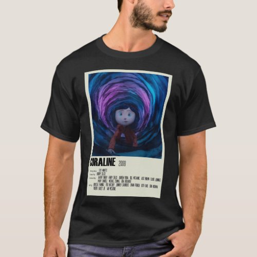 Coraline Alternative Poster Art Movie Large T_Shirt