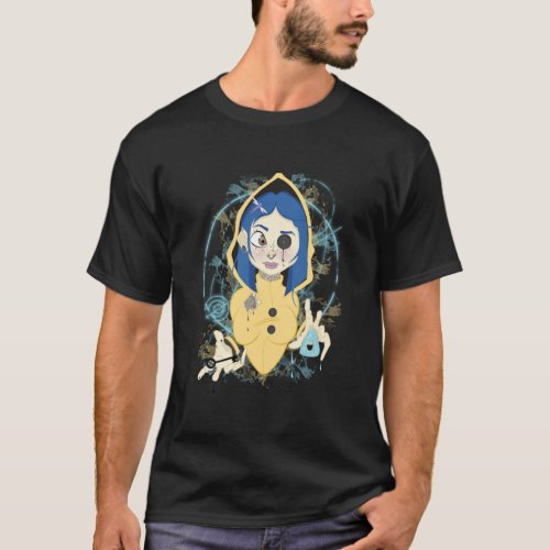 Coraline doll sticker T_Shirt