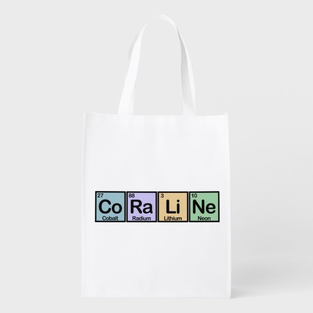 Coraline made of Elements Grocery Bag (Back)