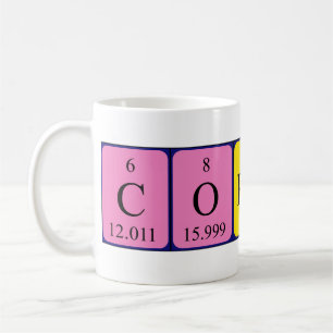 Coraline periodic table name mug