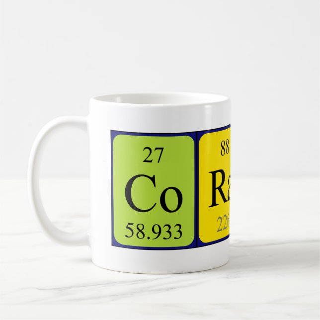 Coraline periodic table name mug (Left)