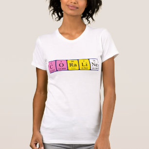 Coraline periodic table name shirt