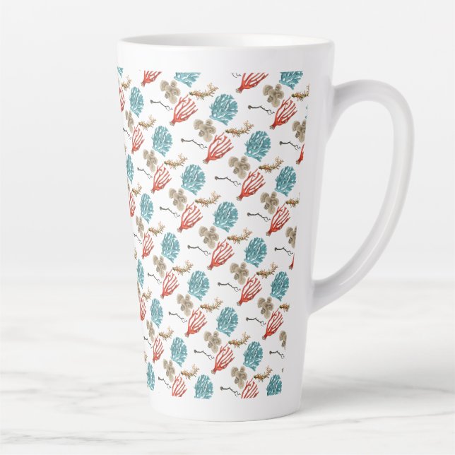 Corals Latte Mug (Right)