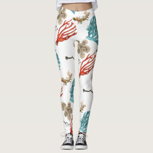 Corals Leggings