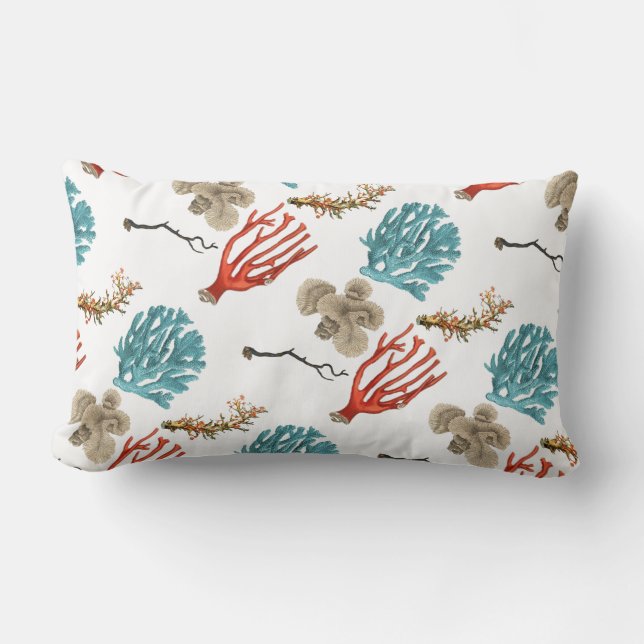 Corals Lumbar Pillow (Front)