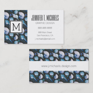 Corals With Shells Pattern Business Card