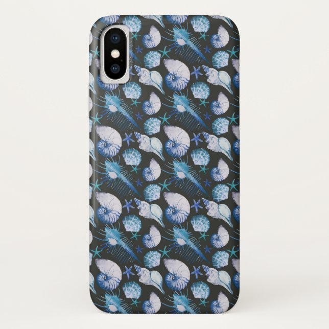 Corals With Shells Pattern Case-Mate iPhone Case (Back)
