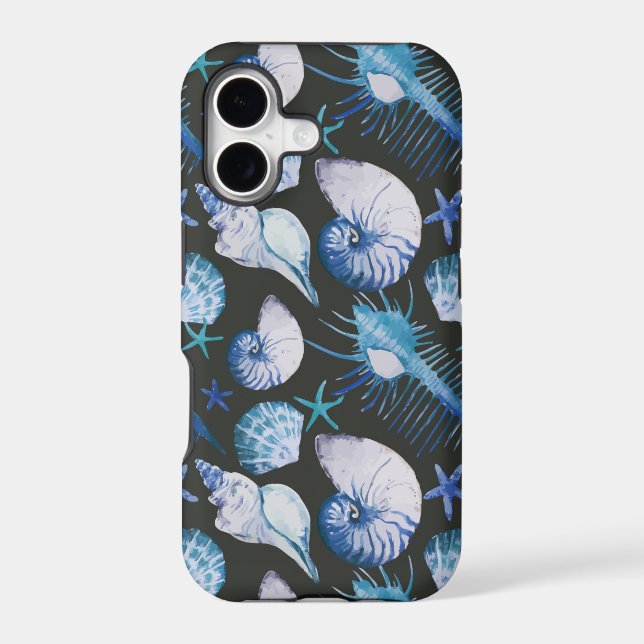Corals With Shells Pattern Iphone Case (Back)
