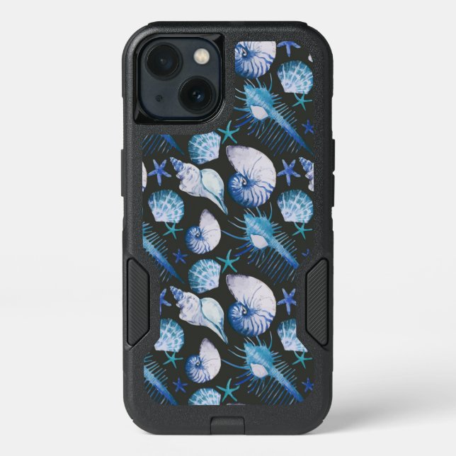 Corals With Shells Pattern Otterbox iPhone Case (Back)
