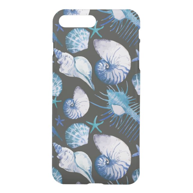 Corals With Shells Pattern Uncommon iPhone Case (Back)
