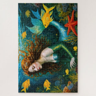 “Coralyn” – Beautiful Mystical Mermaid Jigsaw Puzzle