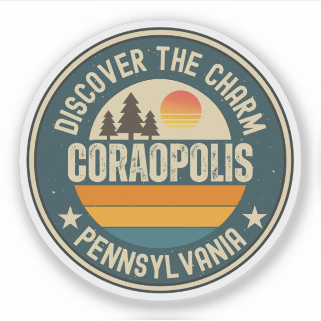 Coraopolis, Pennsylvania Sticker (Front)