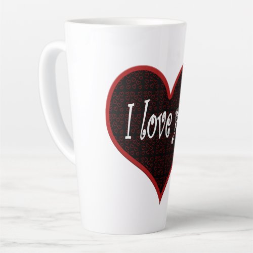 Corazn I love you Latte Mug