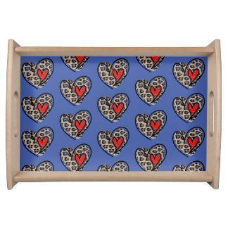 corazones serving tray