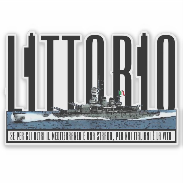 CORAZZATA LITTORIO STICKER (Front)