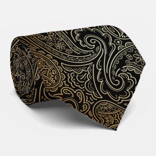 Corbata negra con beige neck tie