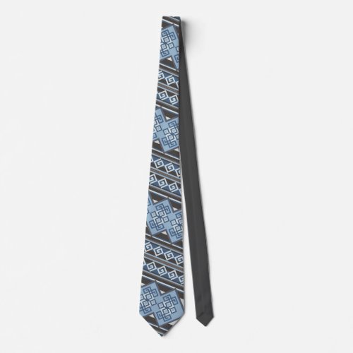 Corbata Para Traje Manto Andino Azul y Gris Neck Tie