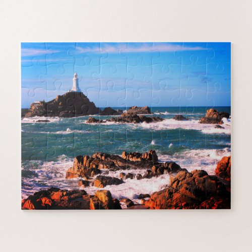 Corbiere lighthouse in Jersey Jigsaw Puzzle