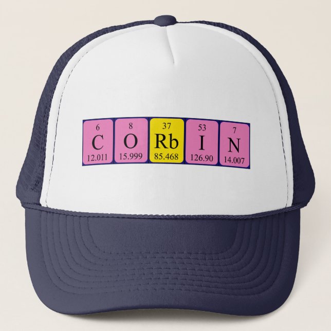 Corbin periodic table name hat (Front)