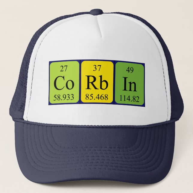 Corbin periodic table name hat (Front)