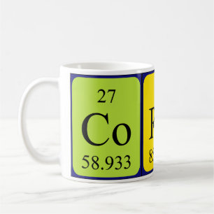 Corbin periodic table name mug