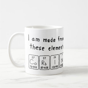 Corbin periodic table name mug