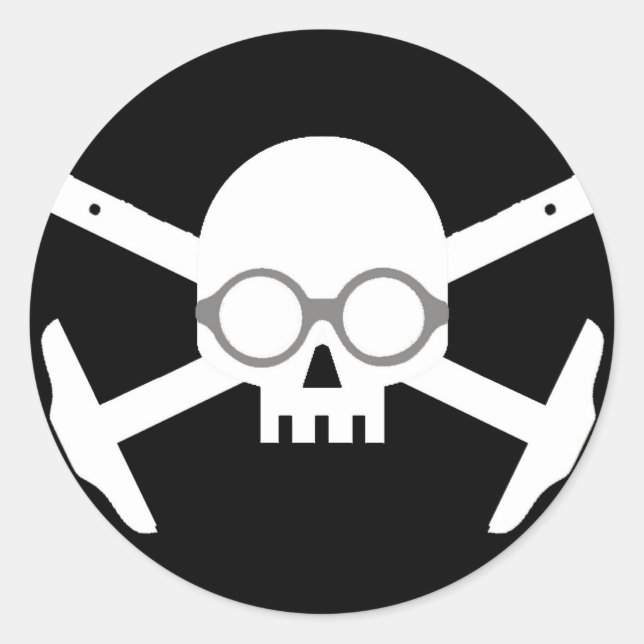 Corbu ArchBones Classic Round Sticker (Front)