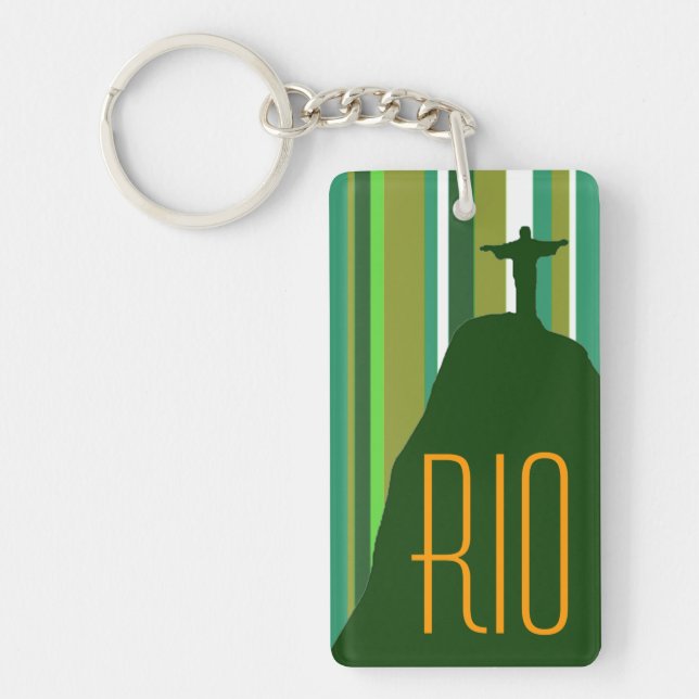 Corcovado Jesus Christ Rio Keychain (Front)