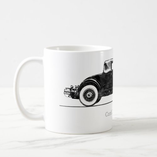 Cord L_29 Cabriolet 1931 Black and White  Coffee Mug