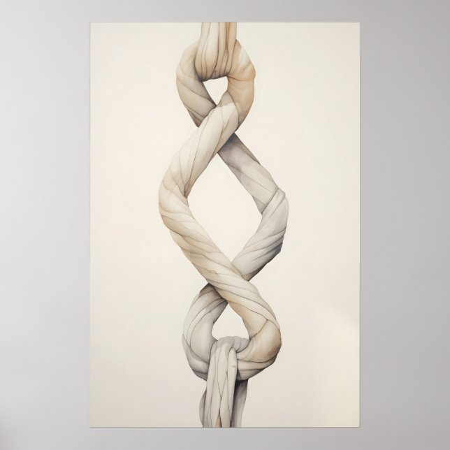 Cord Of 3 Strands Art Christian Wedding Print (Front)