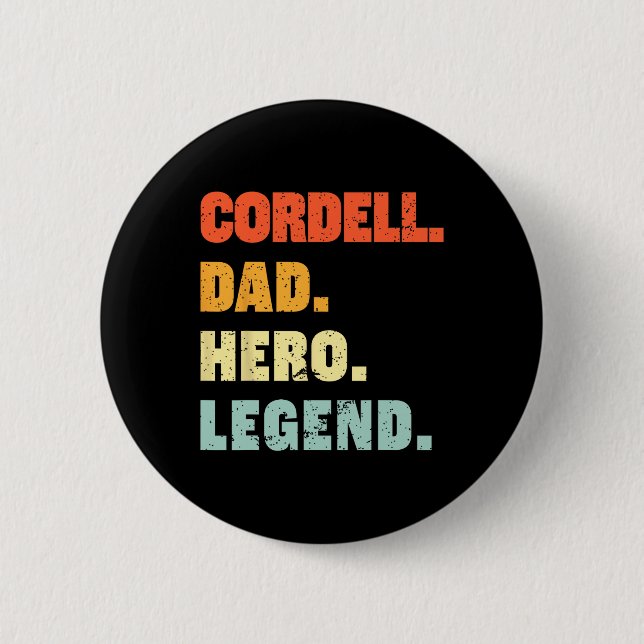 Cordell Dad Hero Legend Personalized Custom Name F Button (Front)