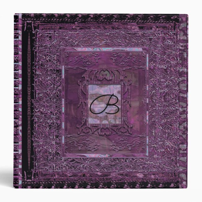 Cordell's Afternoon Gothic Monogram 3 Ring Binder (Front)