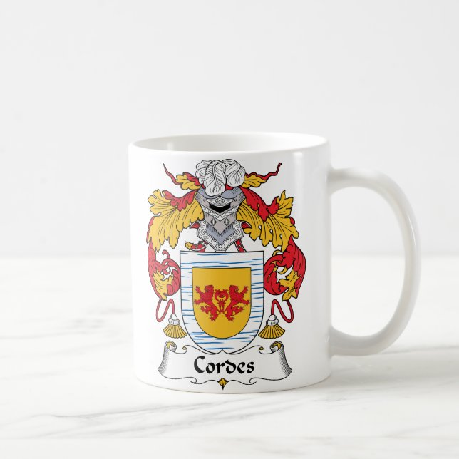 Cordes Family Crest Coffee Mug (Right)