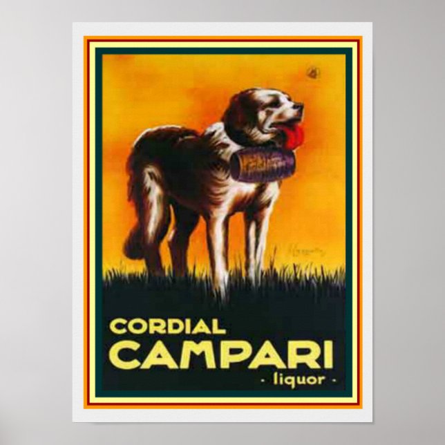 Cordial Campari Liquor Print 12 x 16 (Front)