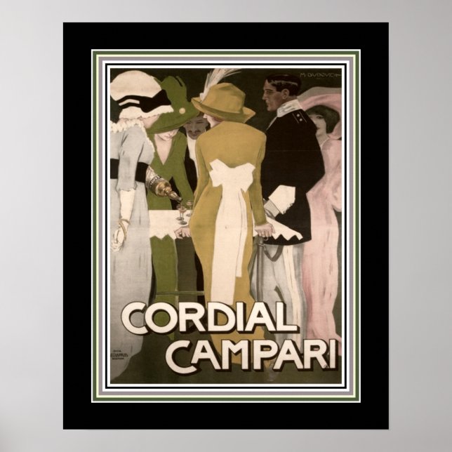 Cordial Compari Vintage Ad Poster (Front)