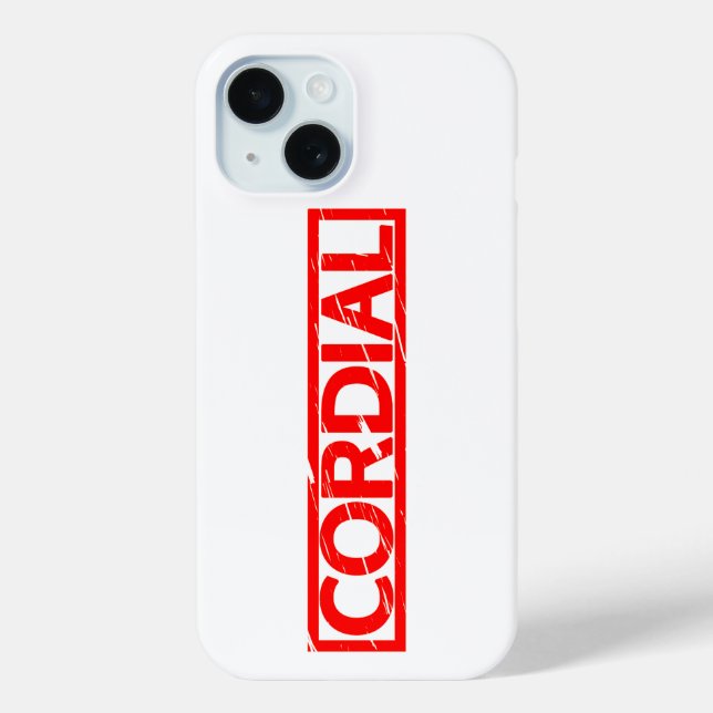 Cordial Stamp Case-Mate iPhone Case (Back)