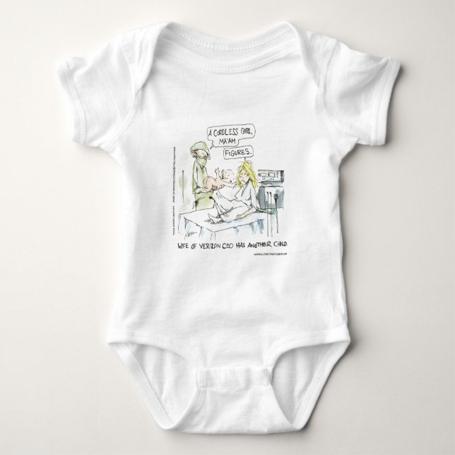 Cordless Baby Funny Cards Tees Mugs & Gifts (Front)