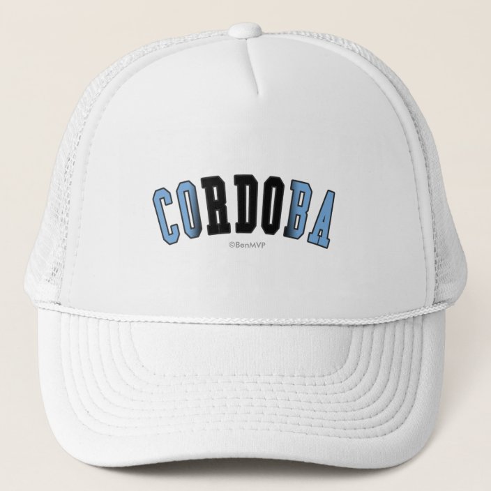 Cordoba in Argentina National Flag Colors Trucker Hat