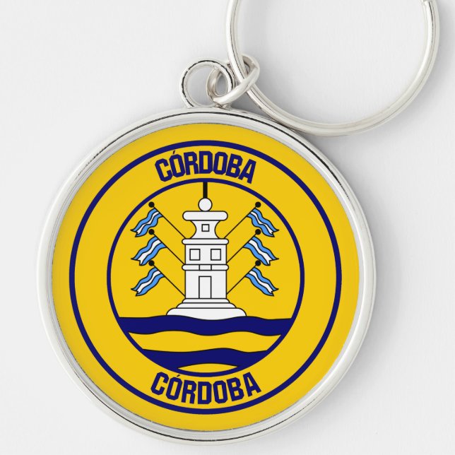 Córdoba Round Emblem Keychain (Front)
