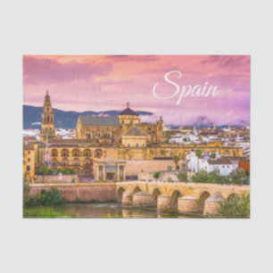 Cordoba, Spain Beautiful Sunset View Tissue Paper