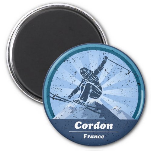 Cordon Station de Ski _ Skieur Magnet