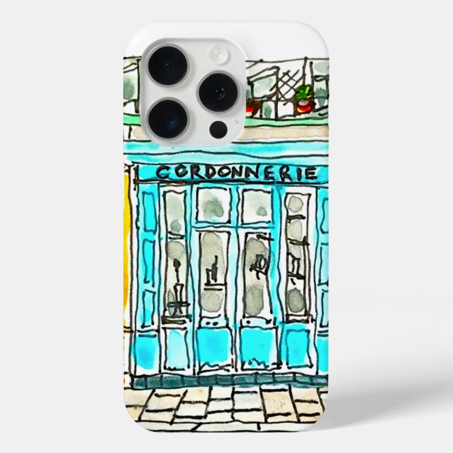 Cordonnerie Watercolour Sketch Case-Mate iPhone Case (Back)