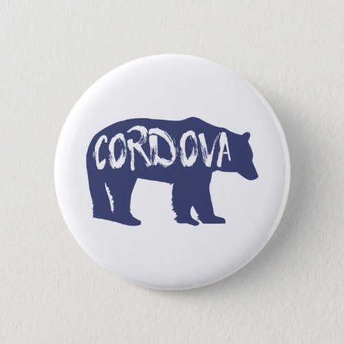 Cordova Alaska Bear Button