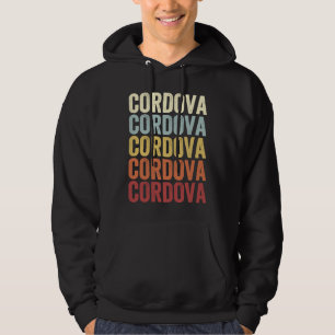Cordova Alaska Cordova AK Retro Vintage Text Hoodie